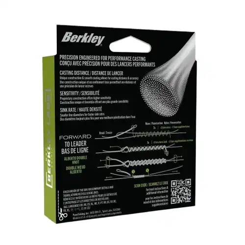Koopje Lenza Intrecciata Berkley Forward Low-Vis Green 300m