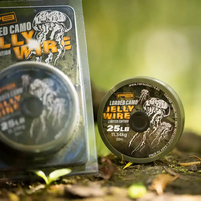 Laatste Versie Materiale per Rig Rivestito PB Products Jelly Wire Loaded Camo 20m (25lb)