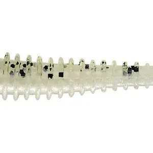 Voordeelprijs Relax Texas Shad 6,5 cm (2,5") perlweiss / klar salt´n pepper Glitter 5 Stück