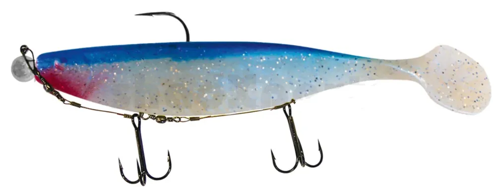 Voordeelprijs Relax Xtra-Soft 23cm Blauperl-Glitter / Blau montiert 12/0 20g mit Beihänger